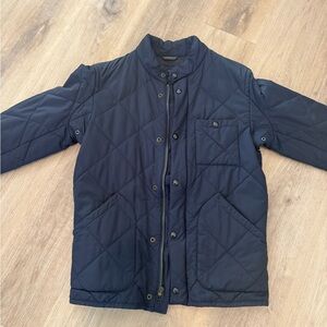 J. Crew Men's Dark Blue Quilted-Primaloft Jacket